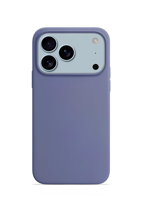 iPhone 17 Pro 6.3'' Soft Touch Lansman Silikon Kılıf Lavanta Grisi