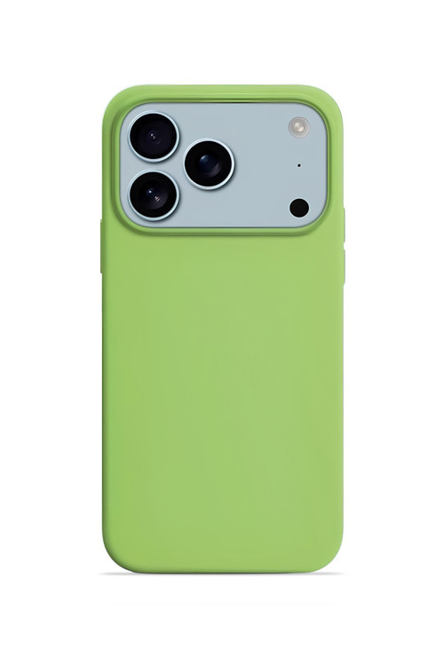 iPhone 17 Pro 6.3'' Soft Touch Lansman Silikon Kılıf Fıstık Yeşili