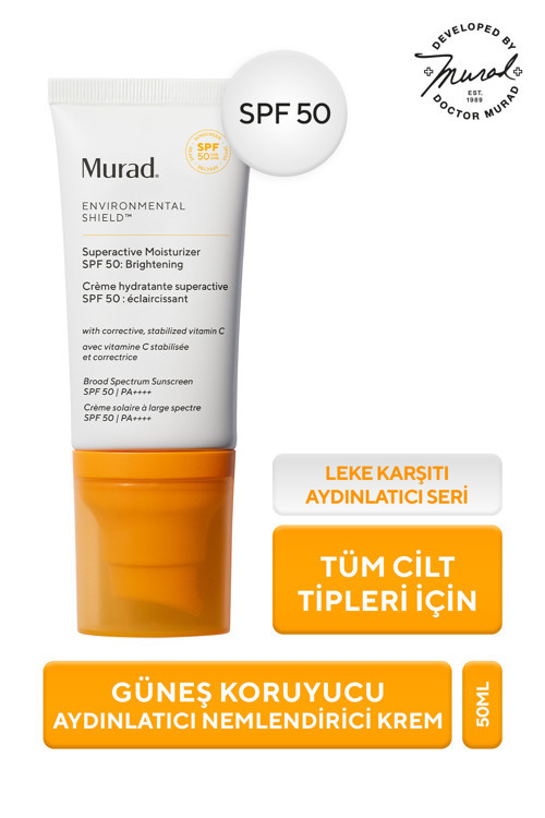 Environmental Shield Spf 50 C Vitaminli Aydınlatıcı Nemlendirici Etkili Güneş Koruyucu