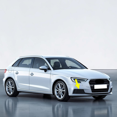 Audi A3 Sportback 2017-2020 Ön Tampon Sağ Sissiz Kapak 8V3807682M