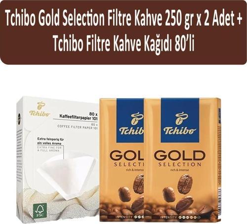 Gold Selection Filtre Kahve 250 gr x 2 Adet + Filtre Kahve Kağıdı 80'li