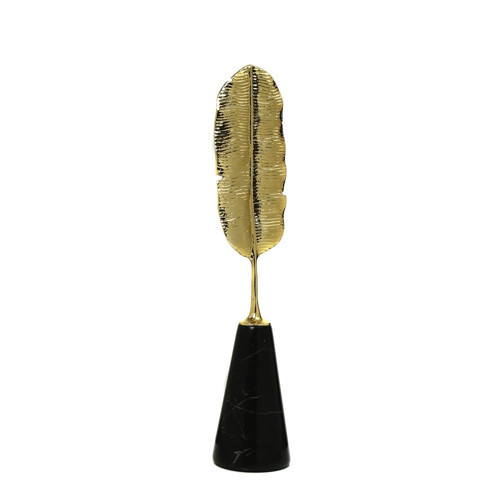 GOLD YAPRAK OBJE 9,5*8*43 CM
