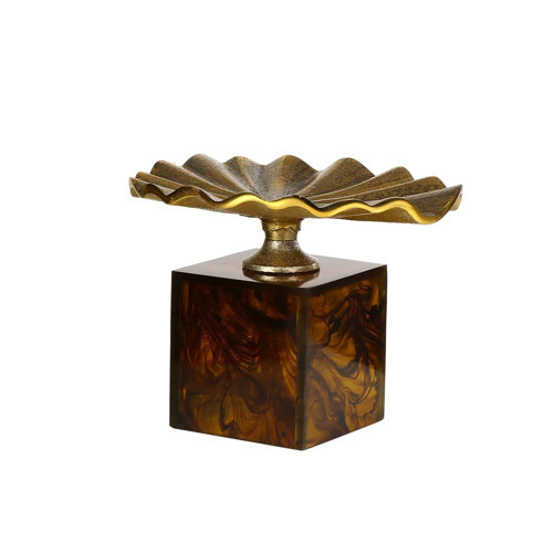 AMBER KAİDELİ YAPRAK 22*22*10 CM AK.JB0128