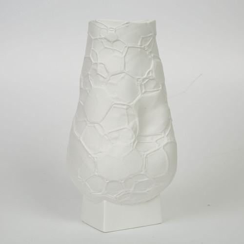 BEYAZ DALGALI VAZO 26*27*20 CM