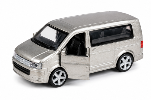Metal Çek Bırak Minibüs Oyuncak Araba - Açılır Kapılı Die Cast Model