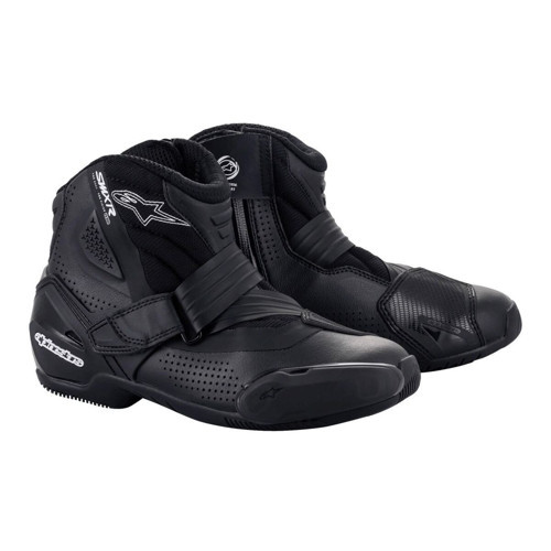 SMX-1 R V2 VENTED Korumalı Motosiklet Botu Siyah Siyah