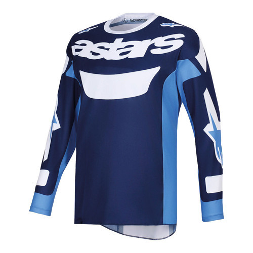Racer Riway Off-Road Motosiklet Jerseyi Mavi Beyaz