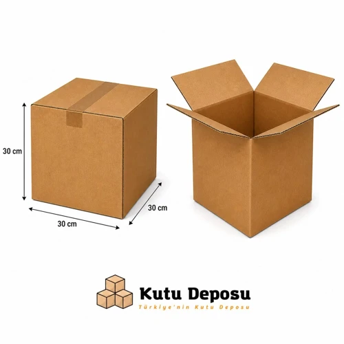 30x30x30 cm Karton Kitap Kutusu (10 ADET)