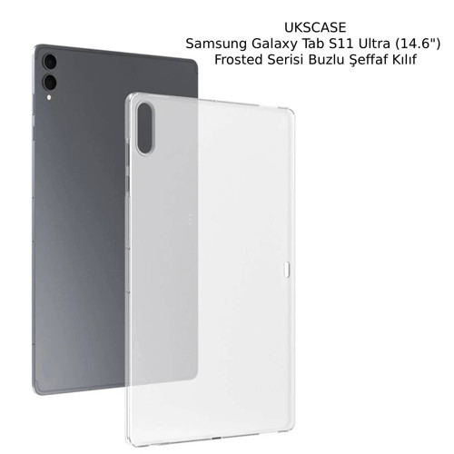 Samsung Galaxy Tab S11 Ultra (14.6") Frosted Serisi Buzlu Şeffaf Kılıf