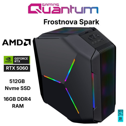 Frostnova Spark Ryzen 7 5700X 16GB DDR4 512GB NVMe RTX5060 8GB Masaüstü Oyuncu Bilgisayarı
