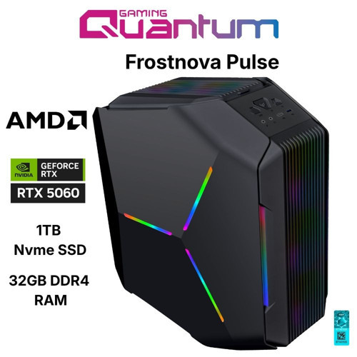 Frostnova Pulse Ryzen 7 5700X 32GB DDR4 1TB NVMe RTX5060 8GB Gaming Desktop