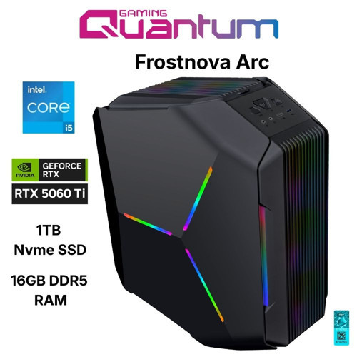 Frostnova Arc i5-14400F 16GB DDR5 1TB NVMe RTX5060Ti 16GB Masaüstü Oyun Bilgisayarı