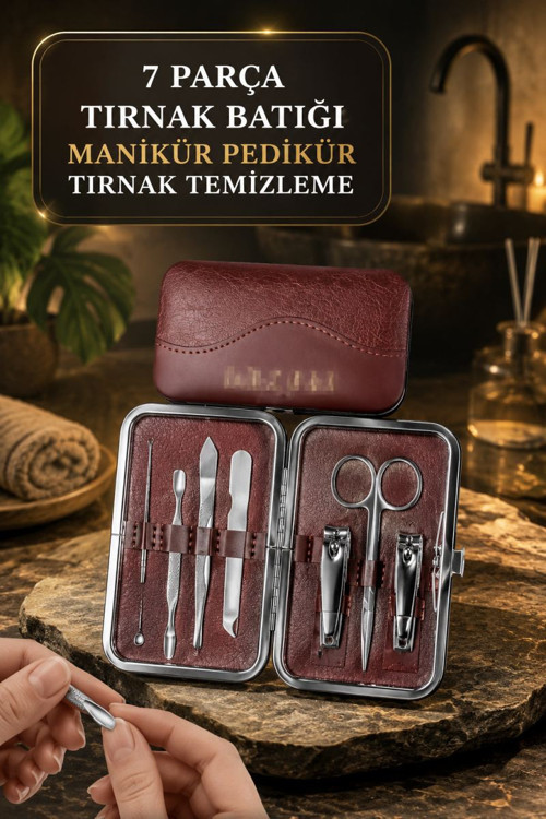 Tırnak Batığı Temizliği ve Günlük Bakım İçin 7 Parça Profesyonel Set