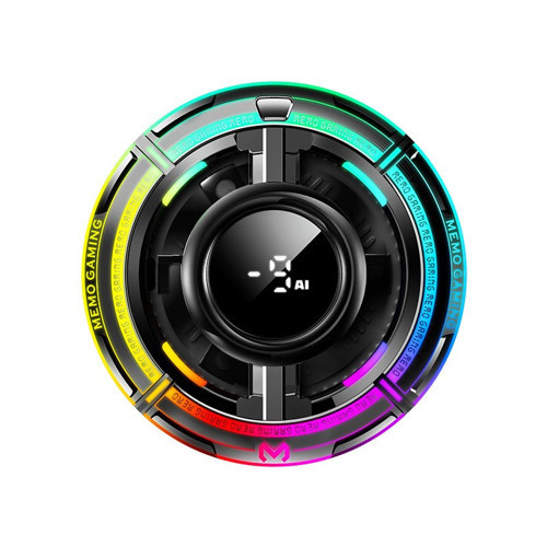 CX15 Manyetik Telefon Soğutucu Fan 15W RGB Isı Göstergeli Siyah