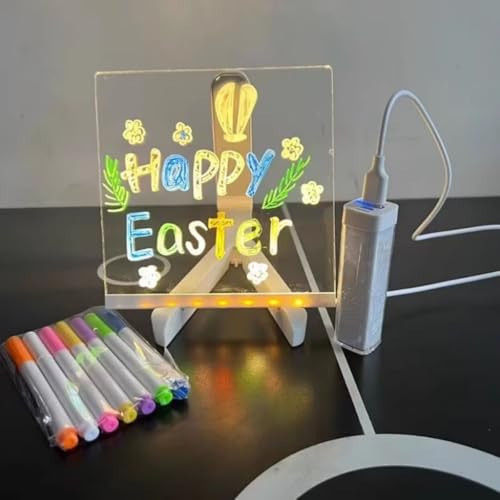 LED Işıklı Not ve Çizim Panosu, Fosforlu Kalemli Silinebilir Yazı Tahtası