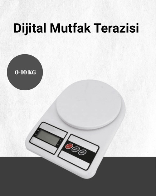 Hassas Ölçüm İçin Dijital Mutfak Tartısı – 10 Kg Kapasiteli