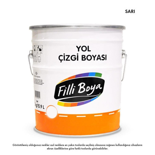 Solvent Bazlı Yol Çizgi Boyası 20 Kg Sarı
