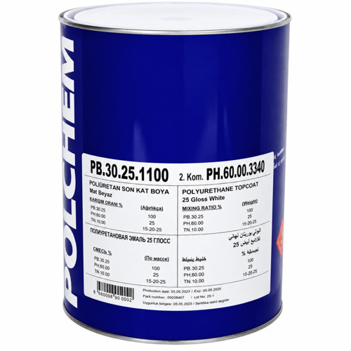 Pb-30.25 Mat Poliüretan Boya 12+3 Kg Beyaz