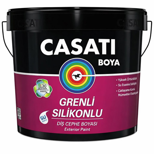 Grenli Silikonlu Dış Cephe Boyası 25 Kg Beyaz