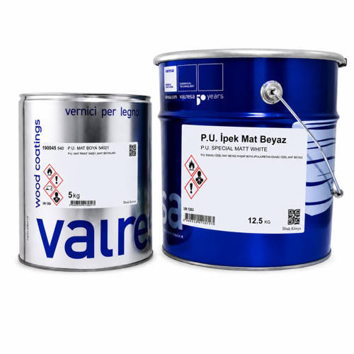 Poliüretan İpek Mat Beyaz Boya 12.5 Kg+5 Kg