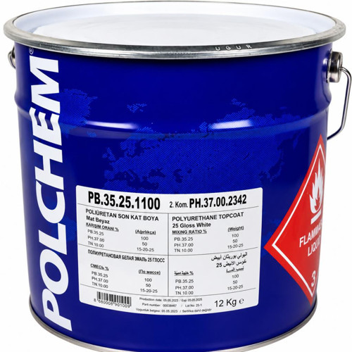 Pb-35.25 Mat Poliüretan Boya 12+6 Kg Beyaz