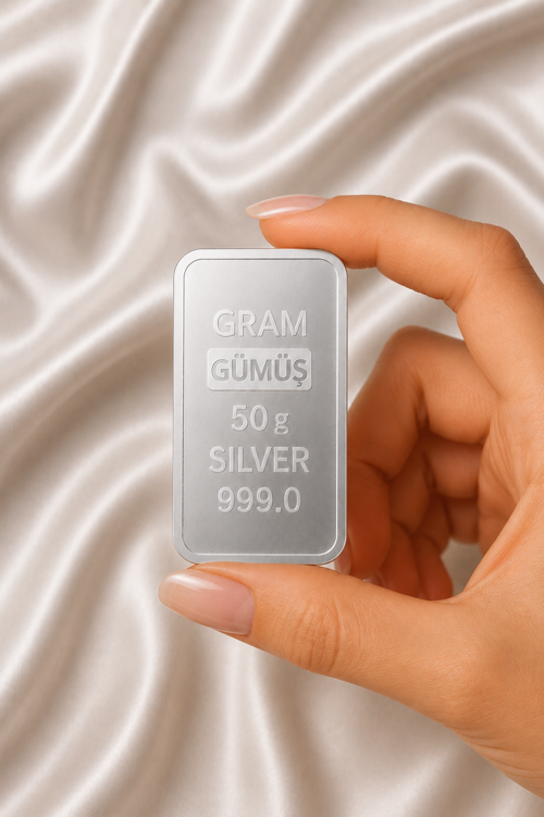 50 Gram Külçe Gümüş – Yatırımlık Gümüş