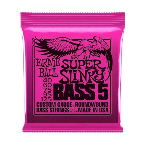 P02824 Bas Gitar Teli Super Slinky Nickel 40-125 (5 Telli)