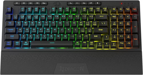 K515 Pro Shiva Rgb Kablosuz Membranlı Türkçe Oyun Klavyesi, 98 Tuşlu Mekanik Hissi Klavye V