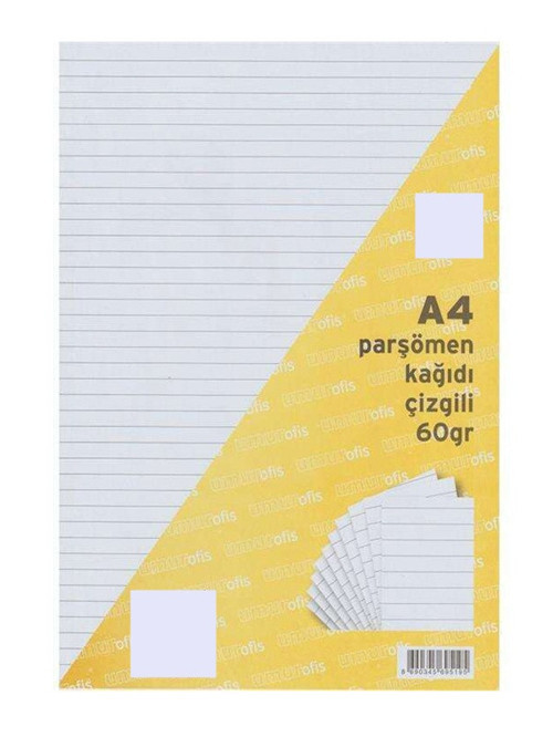 Parşomen Kağıdı A4 Çizgili kağıt 60lı