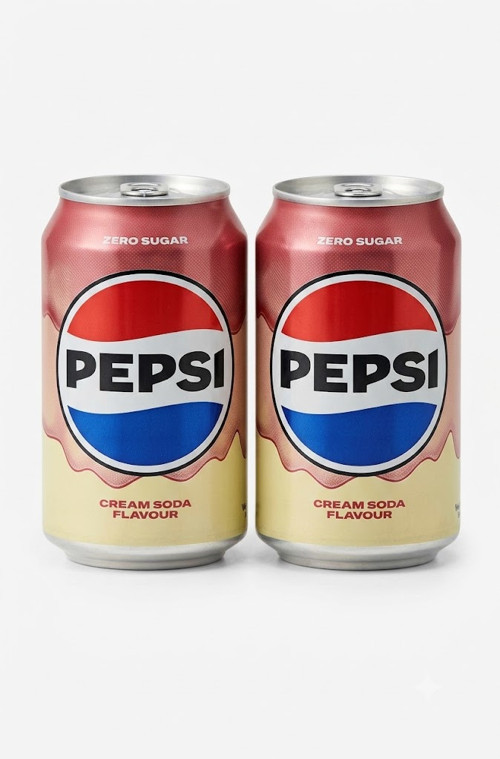 Cream Soda Flavour Zero Sugar - Vanilya Kola Aromalı Gazlı İçecek 330 Ml (2 ADET)