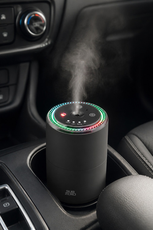 RGB Otomatik Buharlı Araç Parfümü Aromalı Koku Difüzörü Şarjlı 1000mAh Buharlı Hava Nemlendirme