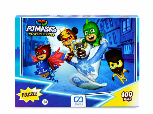 Pjmasks : Pijamaskeliler Lisanslı 100 Parça 34X24CM Puzzle Yapboz Serisi