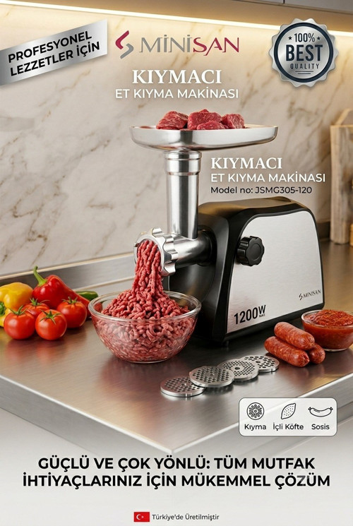Jsg305-120 Kıymacı Et Kıyma Makinesi