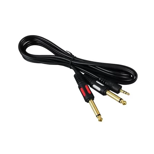 Pm-4284 3.5 Mm Stereo Erkek/2X6.3Mm Mono Erkek 1.5 Metre Kablo