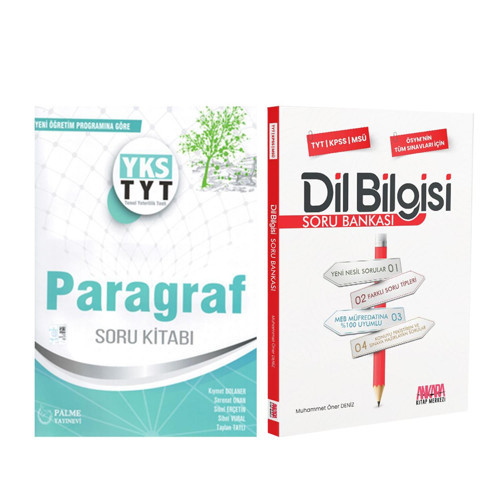 Palme TYT Paragraf ve AKM Dil Bilgisi Soru Bankası Seti 2 Kitap
