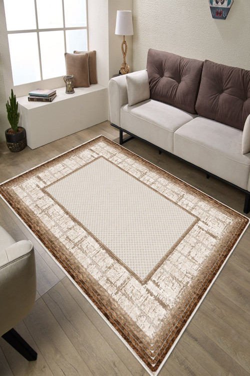Modern Makinede Yıkanabilir Kaydırmaz Leke Tutmaz Salon Halı Oturma odası Halı Mutfak Halı ve Yolluk