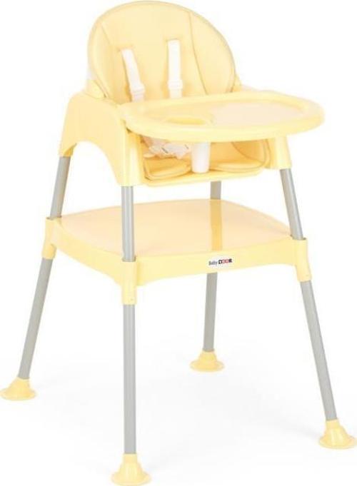 Mama BREZEE Çalışma Masalı Pedli Mama Sandalyesi Sarı 3 in 1