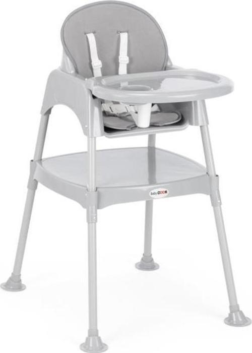 Mama Dia Çalışma Masalı Pedli Mama Sandalyesi Gri 3 in 1