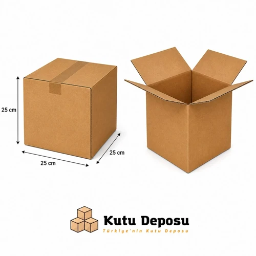 25X25X25 Cm E-Ticaret Ve Kargo Kutusu (20 Adet)