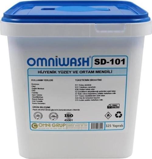 SD-101 Hijyenik Yüzey ve Ortam Temizleme Mendili 325 Yaprak