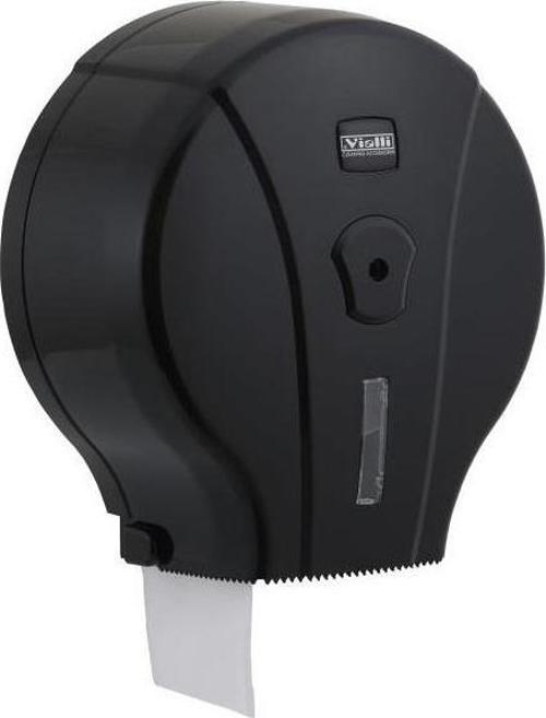 Vialli MJ1B Mini Jumbo Wc Tuvalet Kağıdı Dispenseri Aparatı Siyah