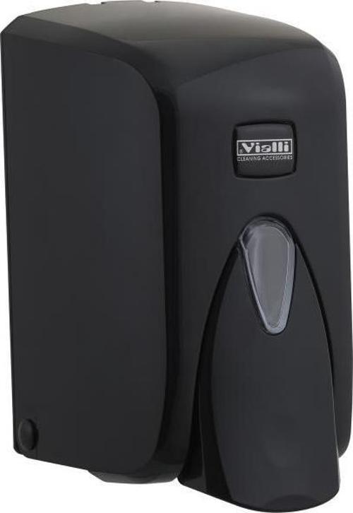 Vialli S5B Sıvı Sabun Dispenseri Aparatı Hazneli Siyah 500 ml