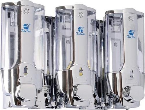 Xinda ZYQ138ST Sıvı Sabun ve Şampuan Dispenseri 3'lü Krom 3x380 ml