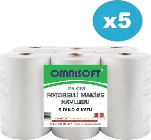 5 Koli 25 cm Fotoselli Kağıt Havlu Enmotion 30 Rulo 20637