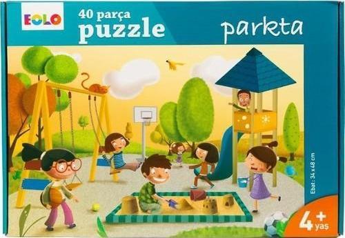 Eolo 40 Parça Yer Puzzle: Parkta 4+