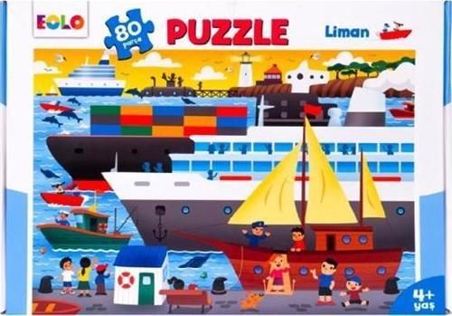Eolo 80 Parça Yer Puzzle Liman 4+
