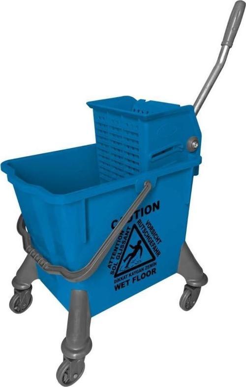UCTM STS728 Spider Plastik Tekerlekli Temizlik Seti 32 lt Mavi