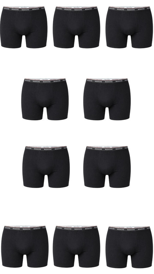 10 Adet Çoklu Paket Erkek Büyük Beden Redzone Likralı Bambu Boxer