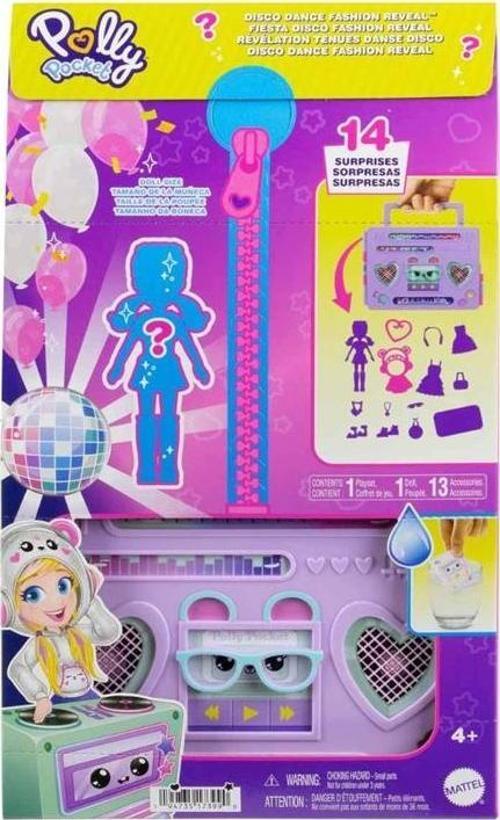 Polly Pocket Disko Dansı Eğlenceli Kıyafetler Oyun Seti HRD65