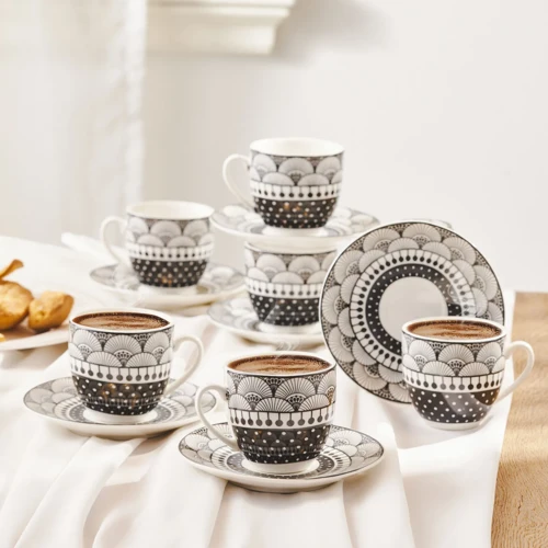 Aysel 6 Kişilik Kahve Fincan Takımı 85 ml